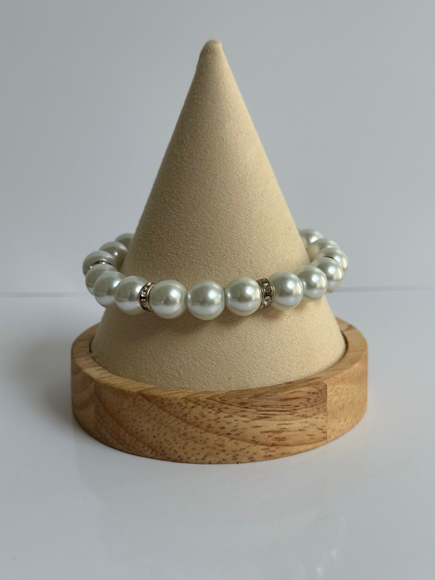 Schitterend glas parel armbandje 30%