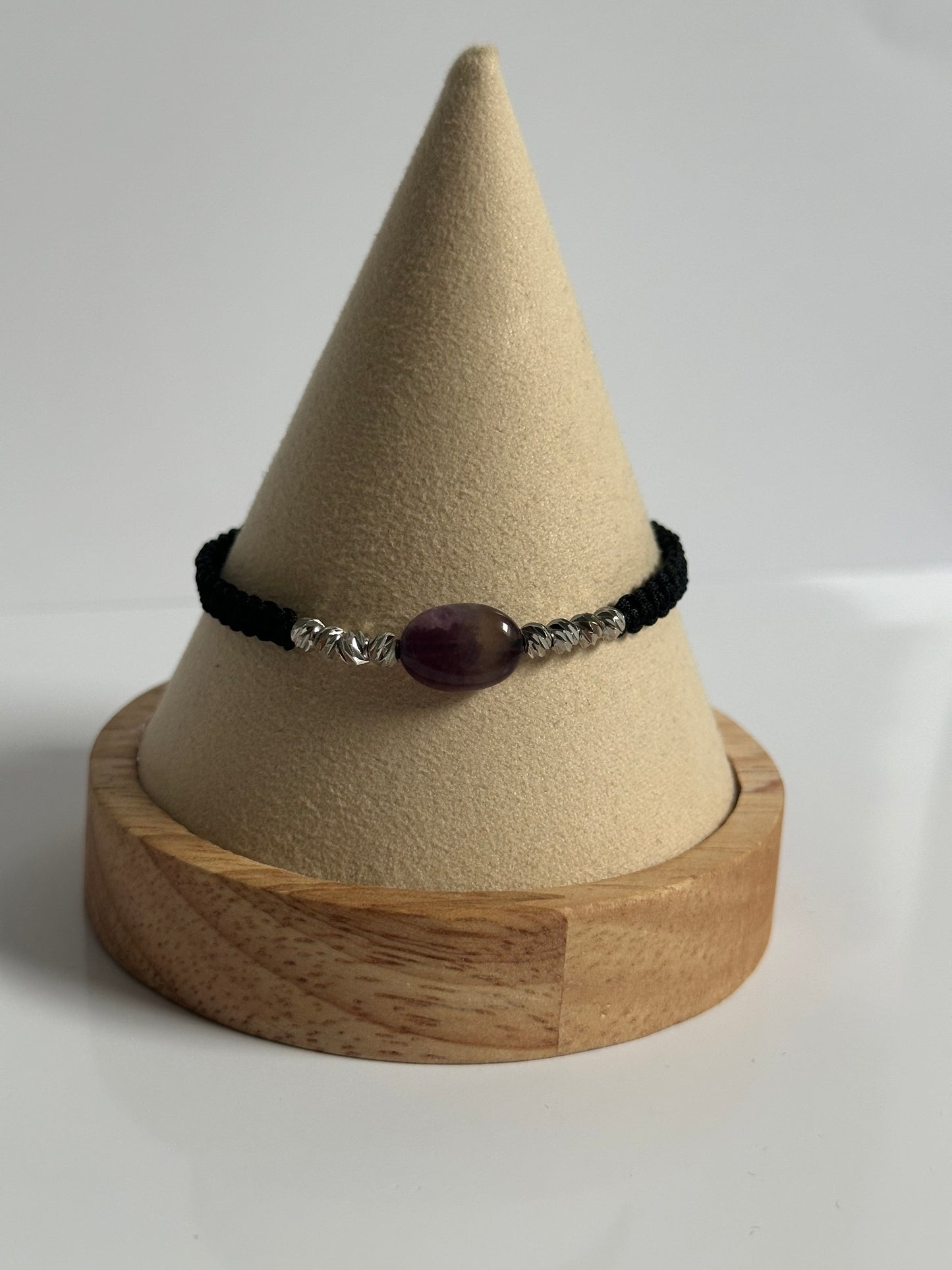 Amethist edelsteen armbandje