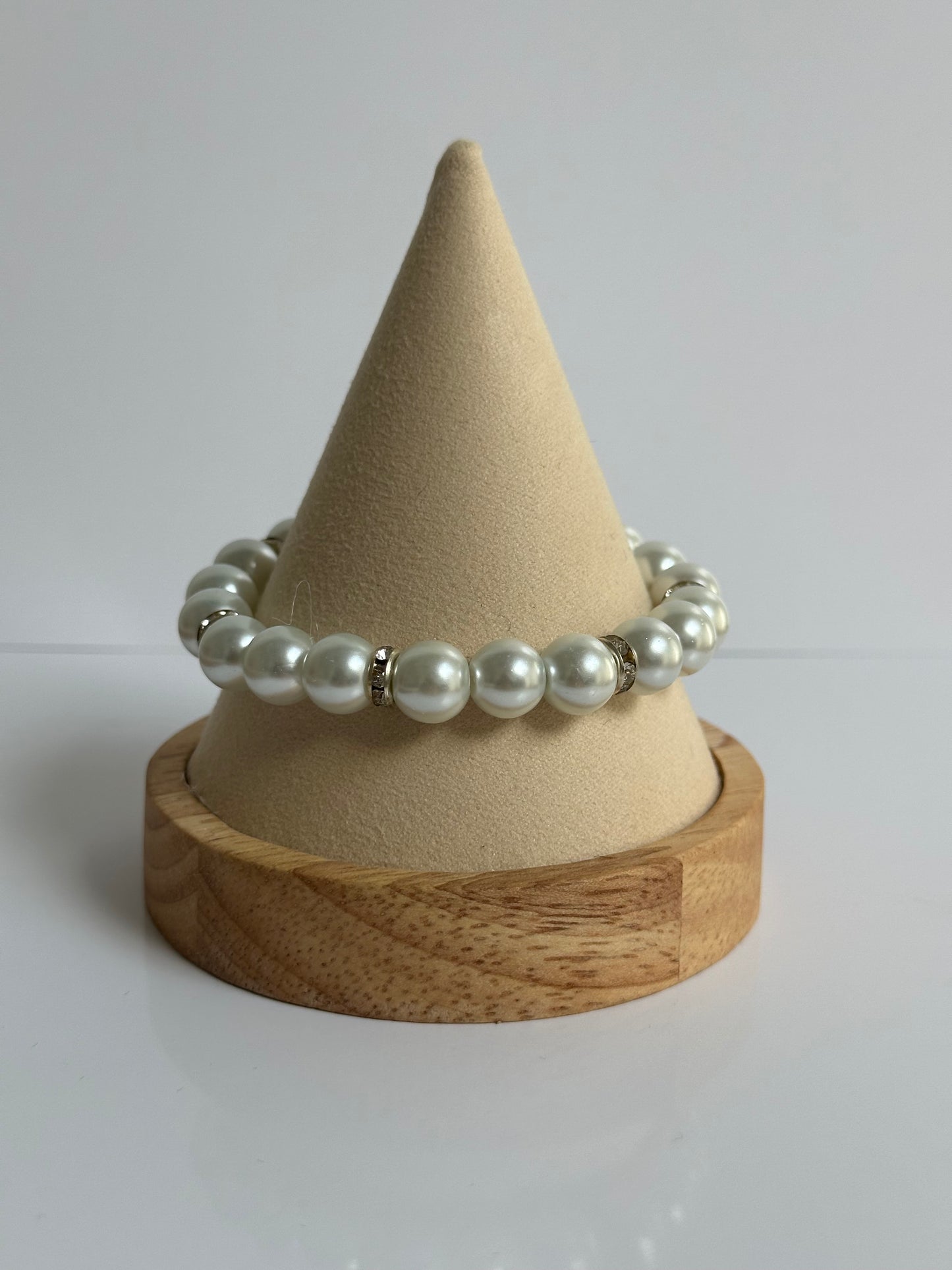 Schitterend glas parel armbandje 30%