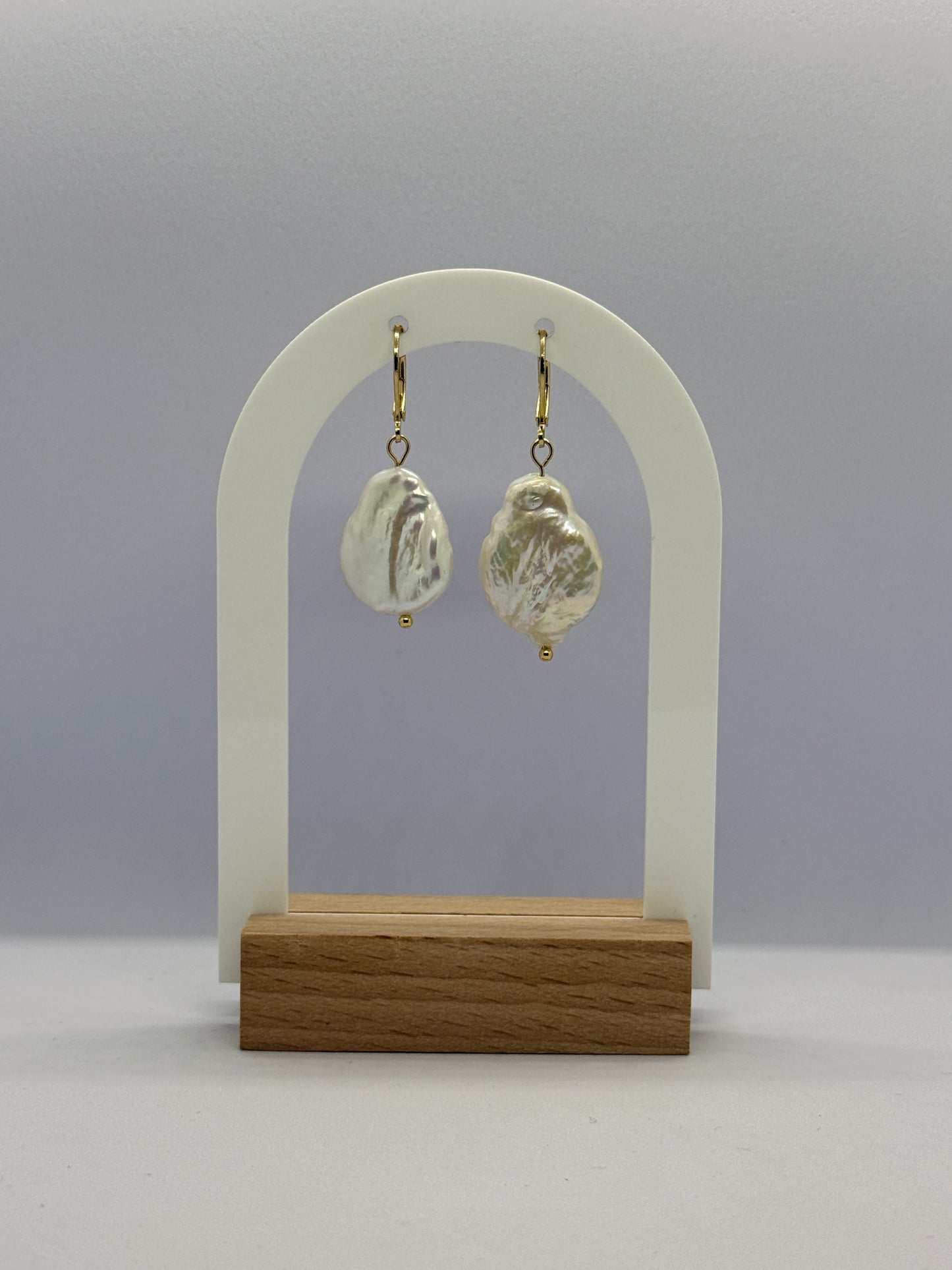 Zoetwaterparels oorbellen