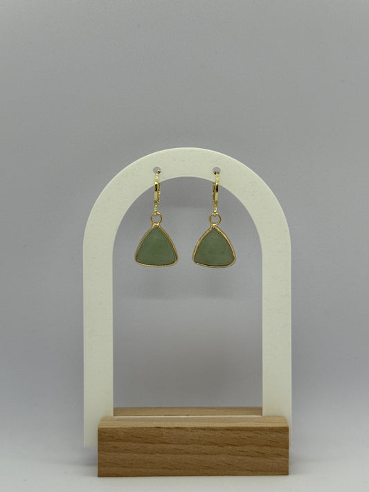 Aventurijn oorbellen