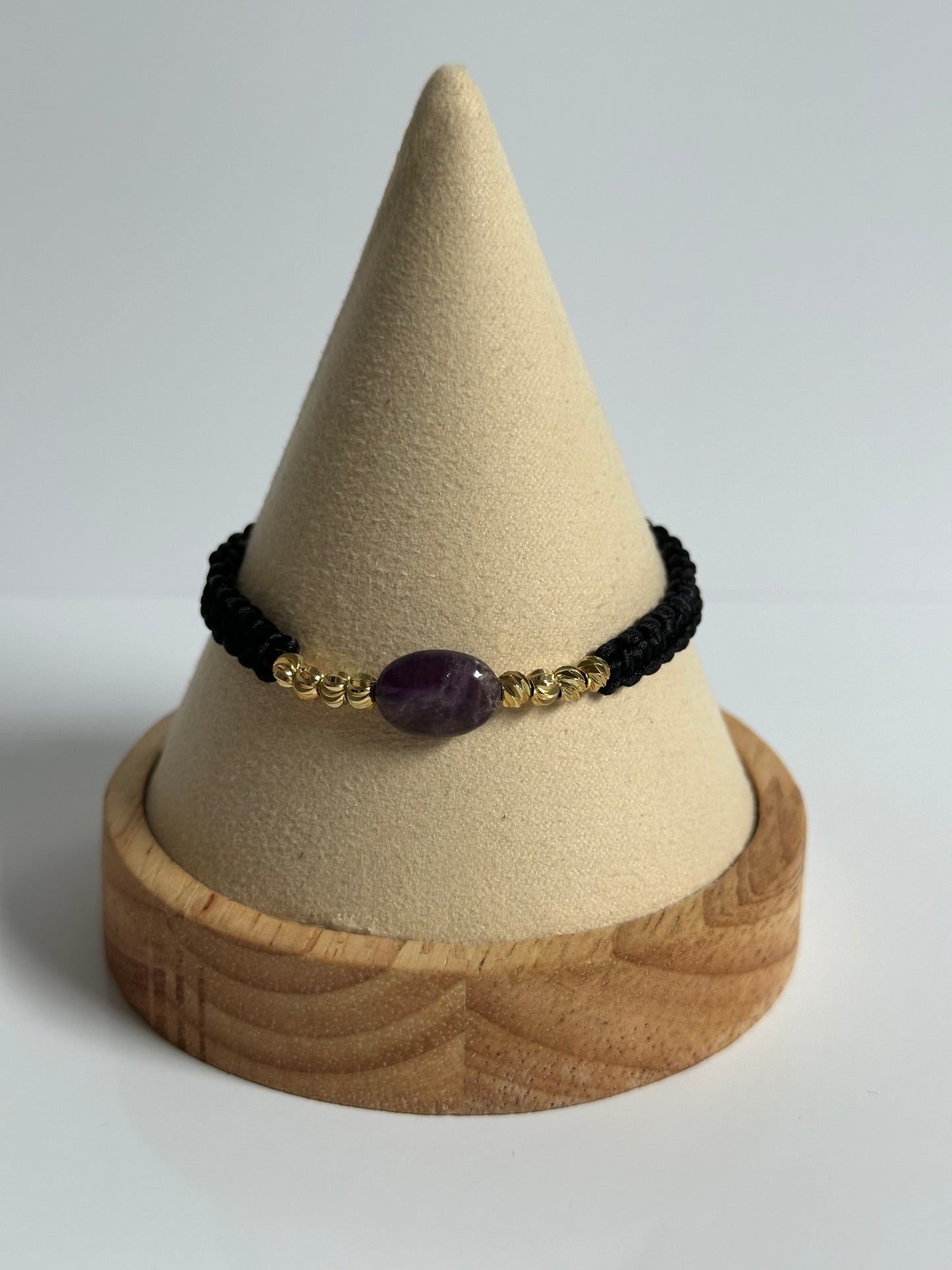 Amethist edelsteen armbandje