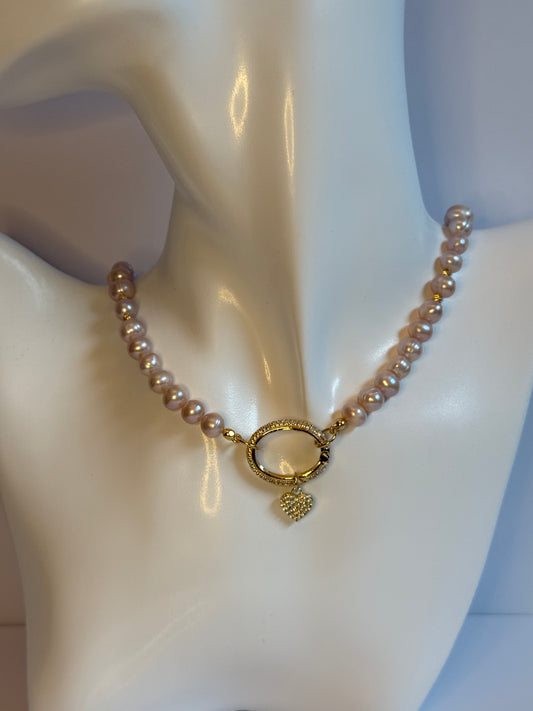 Zoetwaterparels choker