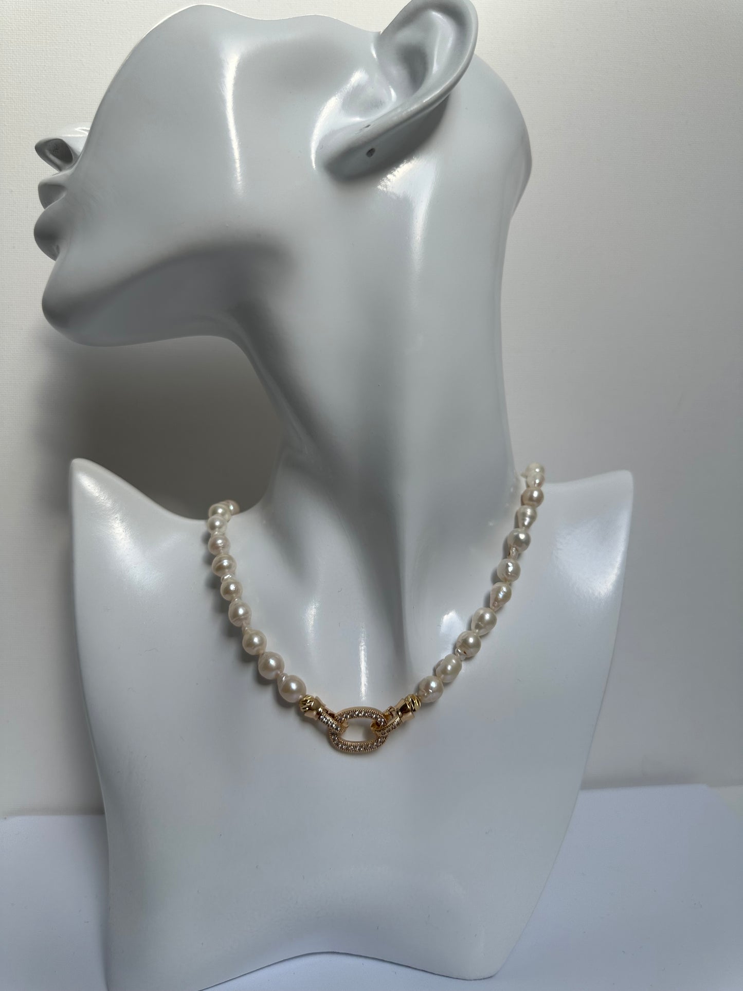 Zoetwaterparels choker