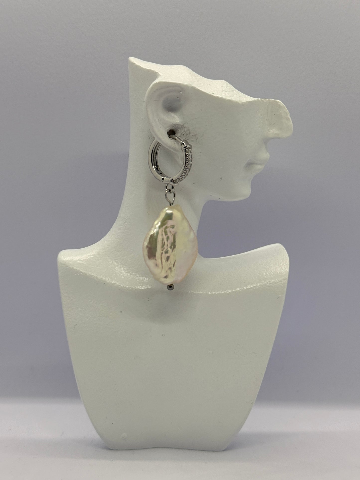 Zoetwaterparels oorbellen