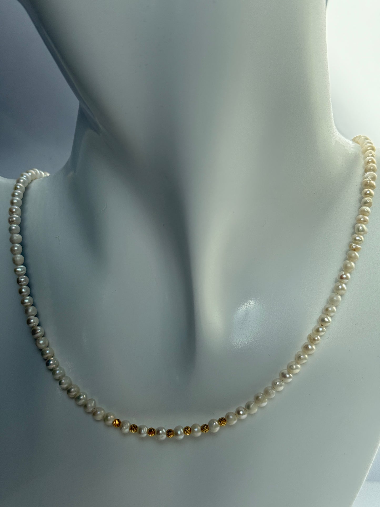 Verfijnde ketting van zoetwaterparels