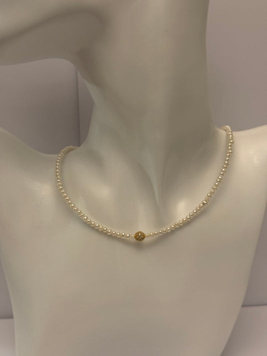 Zoetwaterparel ketting