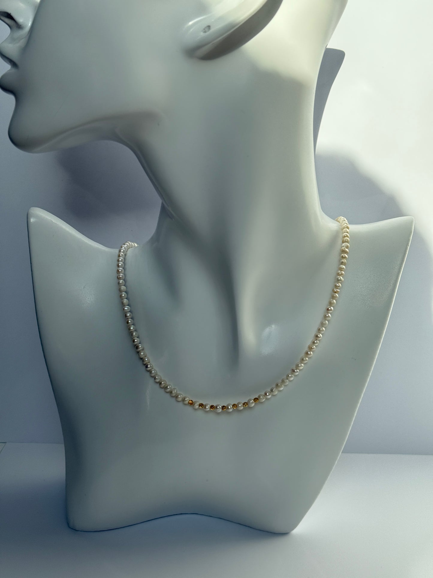 Verfijnde ketting van zoetwaterparels